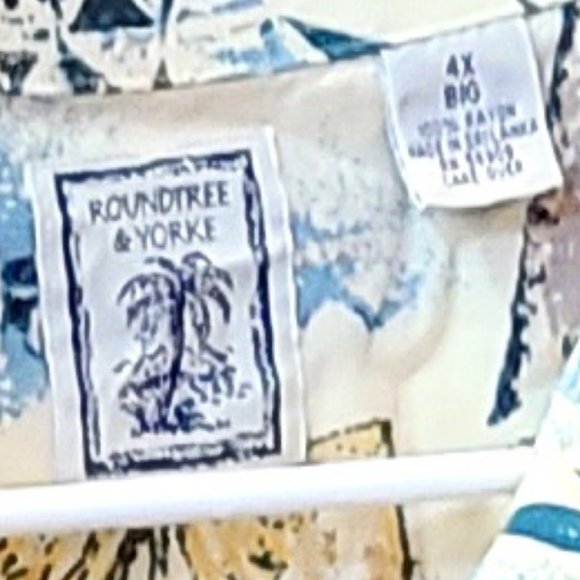 Vintage Roundtree & Yorke Shirt Mens Large Short Sleeve Hawaiian Fauna Casual 4X - Picture 7 of 8